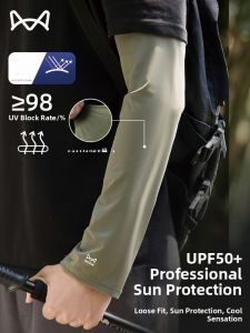 MiiOW | Loose Mens Ice Sleeve Sun Protection Arm Covers Fishing Driving Outdoor Activities UV Protection Ice Silk Sleeve Covers For Summer