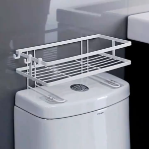Bathroom Storage Rack Toilet Shelf Rack No Drilling Space Saver Toiletry Storage Rack for Bathroom Kitchen