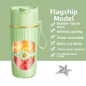 MEISITEKEKE | Compact Portable Home Multifunctional Fruit Juicer Glass