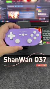 ShanWan Q37 Wireless Gaming Controller Bluetooth Mini Gamepad Micro Hall Double-Rocker Joystick For Android IOS PC Mobile Phone