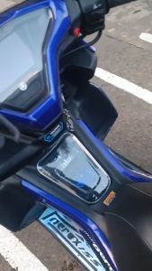 Transparent Tank Cover NVX/Aerox155 V2 Gas Tank Cover ABS Trasparent Carbon ABS Plastic Easy