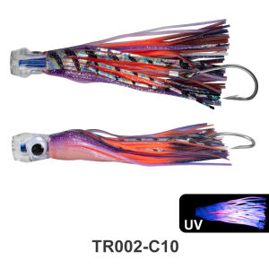 TEASER TR002 110g Sea Fishing Lure Trolling Lure Acrylic Head 110g/23cm King Mackerel Bionic Squid