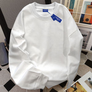 American Style Pure Cotton Long Sleeve round Neck T-Shirt Womens Autumn New Style Versatile Loose Cartoon Print Top