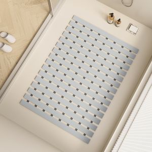 Bathroom Anti-Slip Mat Easy to Clean Child Proof Fall Proof Shower Room Mat for Elderly People Non Slip Floor Rug Home Living