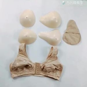 LJbanchen 1PC Postoperative Bra Women Underwear Front Buckle Mastectomy Breast Insert Cancer Vest Breast Pocket Bra High Quality Wireless Breathable