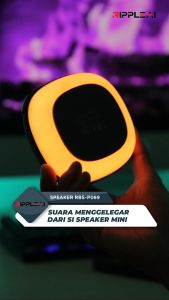 RIPPLE True Wireless Bluetooth Mini Speaker Portable Super Bass Speaker RGB LED Light Rhyme Display