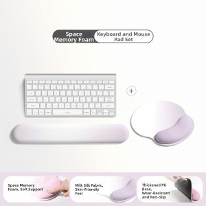 KIUAOCAI | Purple Gradient Aesthetic Wrist Rest Mouse Pad