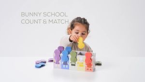 GM Kids (ของแท้แบรนด์ยุโรป 1.5 - 5 ขวบ) ของเล่นจับคู่ สี นับเลข Bunny Match Count Taf Toys TF0011