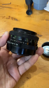 เลนส์มือหมุน CARL ZEISS JENA DDR TESSAR 50MM.F2.8 M42 MOUNT