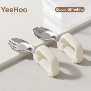 YeeHoO KIDS | Feeding Learning Training Spoon for 1-Year-Old Babies