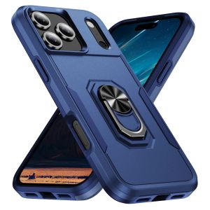 szhaiyu | Metal Stand Military Grade Phone Case for IPhone 17 Pro Max Armor Cover for IPhone 17 Air 16 15 14 13 12 11 Plus 17E 16E Coque