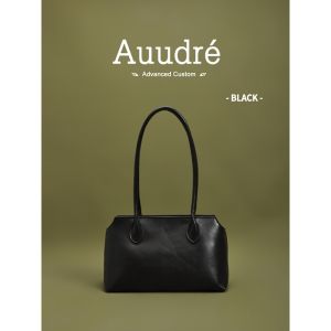 Auudre Retro Underarm Bag Ladies 2025 New Versatile Commuting French Bread Bag Small Square Bag Soft PU Pure Color Large Size