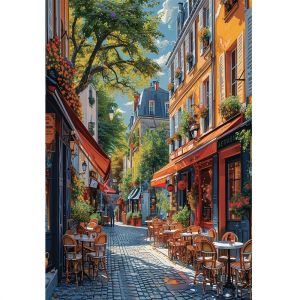 500/1000/1200/2000PCS Jigsaw Puzzle Mediterranean Street European Art For Adults Great Weekend Relaxation And Family Fun