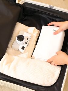 FS168 Koper Travel 20 Inch Pengisi Daya USB Tas Troli Tempat Gelas Air Wanita 24 Inch Casing Penerbangan 22 Inci