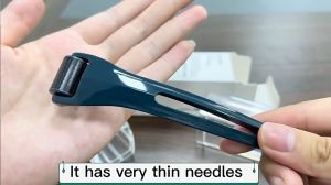 128 Titanium Microneedle Derma Roller Microneedling Facial Skin Care Anti Hair Loss Treatment Beard Growth Roller