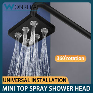 High Water Pressure Shower Head Water-Saving And Pressurized Design Mini Shower Head Bathroom 360° Rotating Top Spray