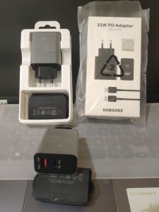 CHARGER SAMSUNG 35Watt PD SUPER FAST CHARGING DUAL PORT USB + C
