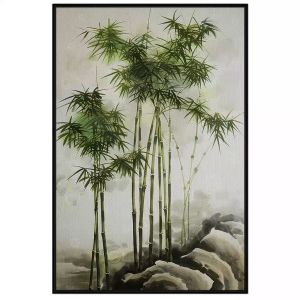Tranh cây trúc ( bụi tre) phong thủy cầu sức khỏe và tài lộc.Tranh treo tường dán tường trang trí nội thất.CGI-1121