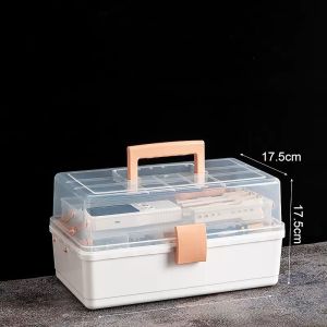 Multi-Functional Plastic Storage Box Household Fishing Gear Organizer Tool Kit Miscellaneous Items Needle And Thread Box