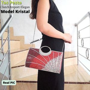 Tas Pesta Wanita Terbaru Import Mewah: Clutch Elegan & Kulit Taiga