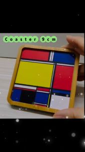 Bamboo Coaster 2 - 9cmx9cm