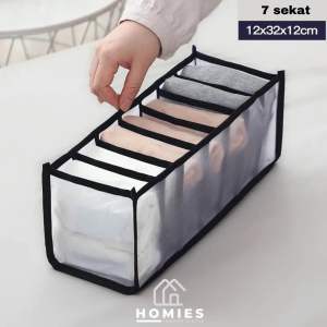 STORAGE BOX ORGANIZER CELANA DALAM PAKAIAN DALAM / TEMPAT PENYIMPANAN KOTAK BRA / ORAGNIZER KOTAK 6 7 11 SEKAT KAOS KAKI