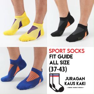 Kaos Kaki Pendek Pria Olahraga Tebal Running Fitness Gym Sport Socks