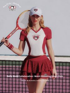 Pom Peche | Waist Cinching Womens Tennis T-Shirt