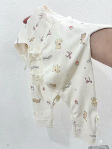 เสื้อคลุมเด็กผ้าฝ้ายแท้ ชุดคลุมเด็กฤดูใบไม้ผลิ ฤดูใบไม้ร่วง ฤดูหนาว เสื้อคลุมเด็ก แขนยาว ปกตั้ง สำหรับเด็กแรกเกิด