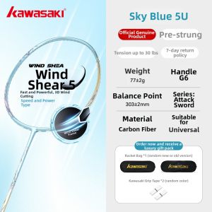 Kawasaki | Professional Grade Carbon Fiber Badminton Racket