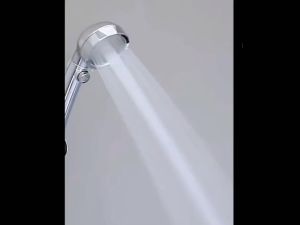 Đầu Vòi Tắm Hoa Sen Tăng áp Có Nút Khóa Nước3 chế độ Phun Xoay 360 độ inox