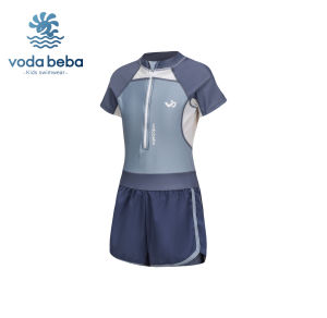 Voda Beba Childrens One-Piece Swimsuit 2025 New Style Conservative Girls Middle School Students Large Children Swimming Suits