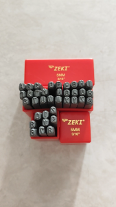 Alat Ketok Set Huruf Angka 5mm Zeki Japan Letter Number Punch Set Zeki Huruf Angka Ketok 5mm Zeki Japan