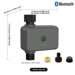 MOES | Bộ Hẹn Giờ Tưới Nước Thông Minh MOES Với Tính Năng Trì Hoãn Khi Mưa Kết Nối Bluetooth/Zigbee Lập Trình Được Tự Động Hoạt Động Với Tuya Hub (cần Có)