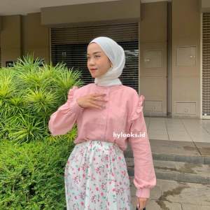 Fara Blouse - Atasan Wanita Mini Ruffle Korean Style