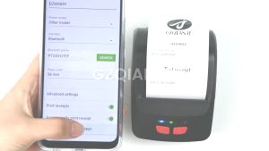 Mini Portable 2 Inch Wireless USB Thermal Printer Receipt Bill Ticket with 58mm Printing Paper Compatible with iOS Android Windows for Restaurant Retails