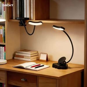 Flexible Clip on Book Lamp Touch Control Reading Light Eye Caring USB Rechargeable Books Led Lights for Night Reading Table Lamp