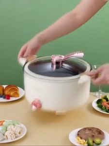 2024 Multifunction Electric Cooker Student Electric Hot Pot Non-stick Frying Pan 新款电子微压锅多功能家庭料理电锅宿舍锅不粘锅炒菜泡面锅