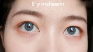 Eyeshare Softlens Minus [0.00 ~ -6.00] 2 buah/1 pasang GEM seri diameter 14.0mm softlens alam GRAY Berlaku selama 12 bulan/1 tahun Terjangkau Softlens