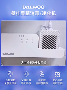 Korea Daewoo Fruit and vegetable guards wall-mounted washing machine household vegetable washing machine automatic fruit and food purification machine