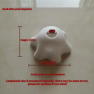 E27 Flower Shaped Lampshade - DIY Plastic Hanging Lamp Cover Chandelier Replacement Light Shade for Restaurant and Home Lighting