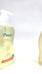 TẮM GỘI PUREEN - Baby Head To Toe Wash Vitamin B5 E 750ml