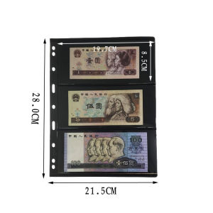 High-End Paper Currency Album Coin Storage Collectible Loose Leaf Protective Booklet Commemorative Banknote Paper Money Empty Album