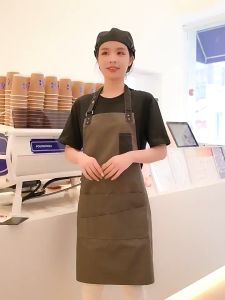 Waterproof Apron & Multi-Pocket Sling Aprons for Restaurants & Coffee Shops