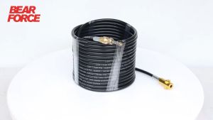 6~20 Meters 2320psi 160bar High Pressure Washer Sewer Drain Water Cleaning Hose Pipe Cleaner for Karcher K2 K3 K4 K5 K6 K7\\n\\n What is a 6~20 Meters 2320psi High Pressure Washer Hose?\\n\\nA 6~20 meters 2320psi high pressure washer hose is a robust and flexible pipe designed to withstand high water pressure, enabling efficient cleaning tasks. These hoses are specifically engineered to work with Karcher models K2-K7, providing users with a powerful and versatile cleaning solution.\\n\\n Key Features of the 6~20 Meters 2320psi High Pressure Washer Hose\\n\\n* **High pressure tolerance**: The hose can withstand water pressure up to 2320 psi, making it suitable for heavy-duty cleaning tasks.\\n* **Durable construction**: Made from high-quality materials, these hoses are built to last and withstand the rigors of daily use.\\n* **Flexible design**: The hose's flexible nature allows it to bend and maneuver around various surfaces, making it easy to clean hard-to-reach areas.\\n* **Karcher compatibility**: Designed to work seamlessly with Karcher models K2-K7, ensuring optimal performance and efficiency.\\n\\n Benefits of Using a 6~20 Meters 2320psi High Pressure Washer Hose\\n\\n* **Improved cleaning efficiency**: With its high pressure tolerance, this hose enables faster and more effective cleaning compared to standard water hoses.\\n* **Versatility**: The flexible design and compatibility with multiple Karcher models make this hose ideal for various cleaning tasks, from outdoor surfaces to sewer drain cleaning.\\n* **Durability**: Built to last, these hoses provide long-term value and reduce the need for frequent replacements.\\n\\n How to Choose the Right 6~20 Meters 2320psi High Pressure Washer Hose\\n\\nWhen selecting a high pressure washer hose, consider the following factors:\\n\\n* **Compatibility**: Ensure the hose is compatible with your specific Karcher model (K2-K7).\\n* **Length**: Choose a hose length that suits your cleaning needs, ranging from 6 to 20 meters.\\n* **Pressure rating**: Verify that the hose can handle the required water pressure for your cleaning tasks.\\n\\n Comparing Different Types of High Pressure Washer Hoses\\n\\nThere are various types of high pressure washer hoses available on the market, including rubber, PVC, and reinforced hoses. Each type offers unique advantages, such as flexibility, durability, and pressure tolerance. When comparing these options, consider factors like cost, performance, and compatibility with your Karcher model.\\n\\n How to Install and Maintain Your 6~20 Meters 2320psi High Pressure Washer Hose\\n\\nTo install and maintain your high pressure washer hose, follow these steps:\\n\\n* **Proper connection**: Ensure the hose is securely connected to both the high pressure washer and the cleaning attachment.\\n* **Regular inspection**: Inspect the hose for signs of wear or damage before each use.\\n* **Storage techniques**: Store the hose properly by coiling it loosely and keeping it away from sharp objects or extreme temperatures.\\n\\n Troubleshooting Common Issues with Your High Pressure Washer Hose\\n\\nIf you encounter any issues with your high pressure washer hose, try these troubleshooting tips:\\n\\n* **Leaking connections**: Check and tighten all connections, ensuring they are secure.\\n* **Kinked hose**: Straighten out any kinks or bends in the hose to maintain proper water flow.\\n* **Damage or wear**: Inspect the hose for signs of damage or wear, and replace it if necessary.\\n\\nIn conclusion, a 6~20 meters 2320psi high pressure washer hose is an essential tool for efficient cleaning tasks, especially when used with Karcher models K2-K7. By understanding the key features, benefits, and proper installation and maintenance techniques, you can maximize the performance and longevity of this versatile cleaning solution.\"