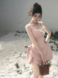 SHAOYEYAN | Slim Fitting French Style Dress for Summer Two-piece Look Short