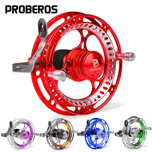 PROBEROS  Large Arbor Fly Reel Light Weight Metal Fishing Reel 2+1 Ball Bearings High Die Casting Aluminium Alloy Grain Reel Fishing Tackle  JD85