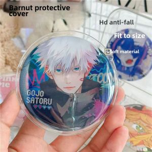 Barbie Protection Case Pendant Translucent round Badge Self-sealing Bag 75mm Barbecue Periphery Millet Storage Cover