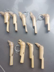 Pluit bambu/pluit kondektur kereta api (motif burung)