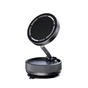 ที่ยึดโทรศัพท์ในรถยนต์แบบแม่เหล็กสุญญากาศ แรงดูด 96 ปอนด์ ที่ยึดโทรศัพท์แบบถ้วยดูด สำหรับ iPhone